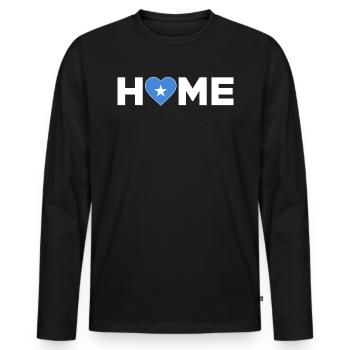 Somalia Home Somalia Flag Somalia Love - Men's Premium Organic Long Sleeve Shirt - black - Front - Nico (187cm)