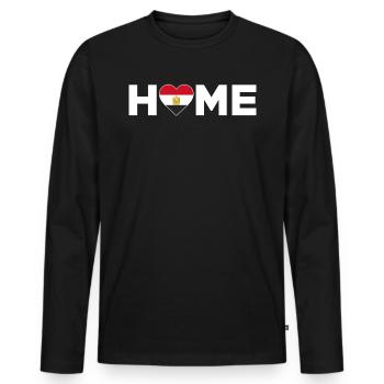 Egypt Homeland Egypt Flag Egypt Love - Men's Premium Organic Long Sleeve Shirt - black - Front - Nico (187cm)