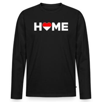 Indonesia Homeland Indonesia Flag - Men's Premium Organic Long Sleeve Shirt - black - Front - Nico (187cm)