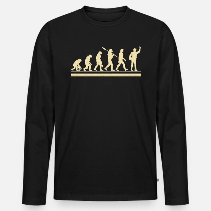 Trainer evolution - Men's Premium Organic Long Sleeve Shirt - black