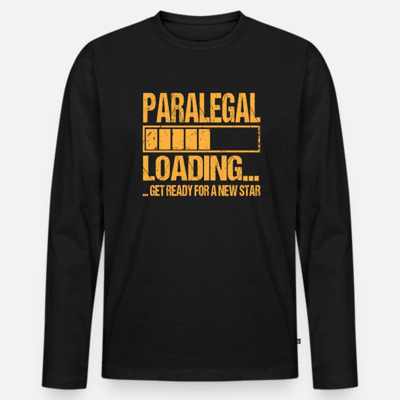 Rechtsanwaltsfachangestellte loading - Männer Premium Bio Langarmshirt - Schwarz
