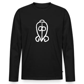 Egypt Ancient Symbol Power Of Love - Men's Premium Organic Long Sleeve Shirt - black - Front - Nico (187cm)