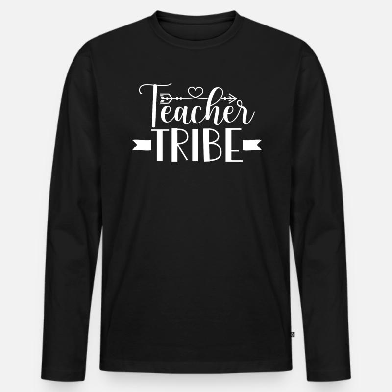 Conception de groupes d’enseignants - T-shirt manches longues Premium bio Homme - noir