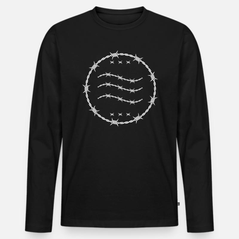 Wassermann Sternzeichen - Männer Premium Bio Langarmshirt - Schwarz