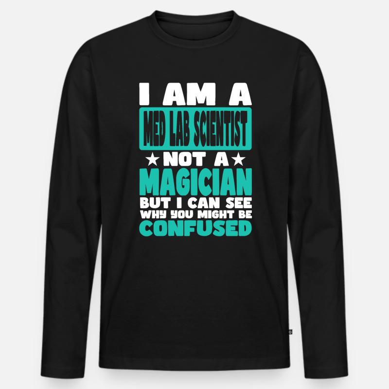 Med Lab Scientist - Männer Premium Bio Langarmshirt - Schwarz