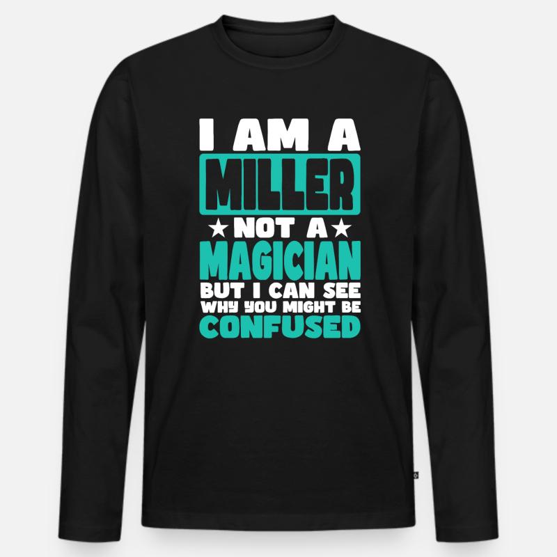 Müller - Männer Premium Bio Langarmshirt - Schwarz