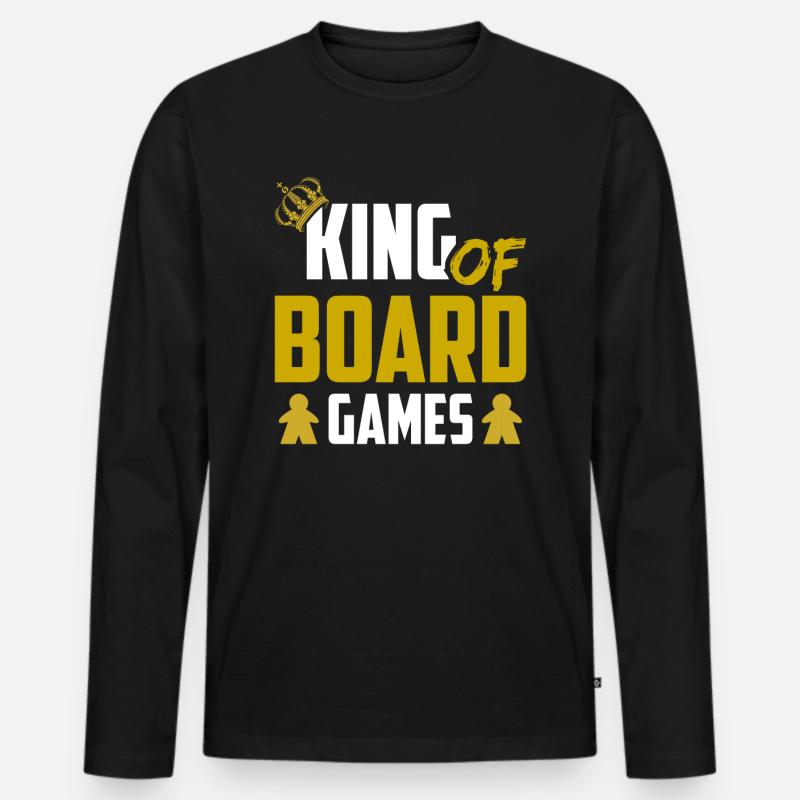 Brettspiel Nerd Geschenke Board Games - Männer Premium Bio Langarmshirt - Schwarz