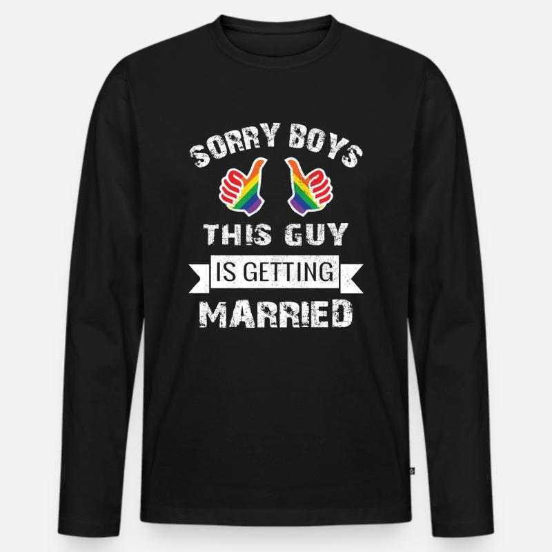 LGBT Junggesellen Abschied - Männer Premium Bio Langarmshirt - Schwarz