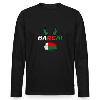Team Madagascar - Barea de Madagascar - T-shirt manches longues Premium bio Homme - noir - Devant - Nico (187cm)