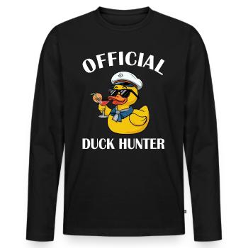 Humor Cruise Holidays - Men's Premium Organic Long Sleeve Shirt - black - Front - Nico (187cm)
