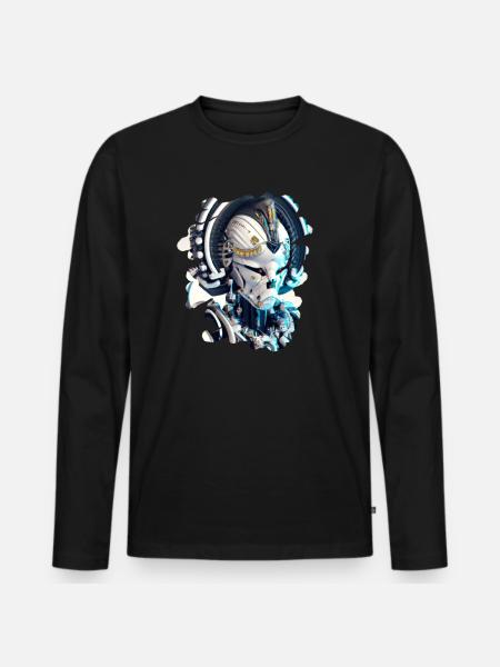 Gamer Hero - Men's Premium Organic Long Sleeve Shirt - black
