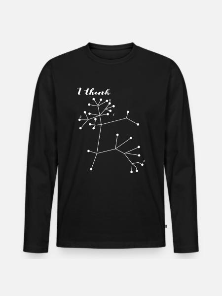 Darwin Tree of Life Sciences Biologi - Premium økologisk langærmet T-shirt til mænd - sort