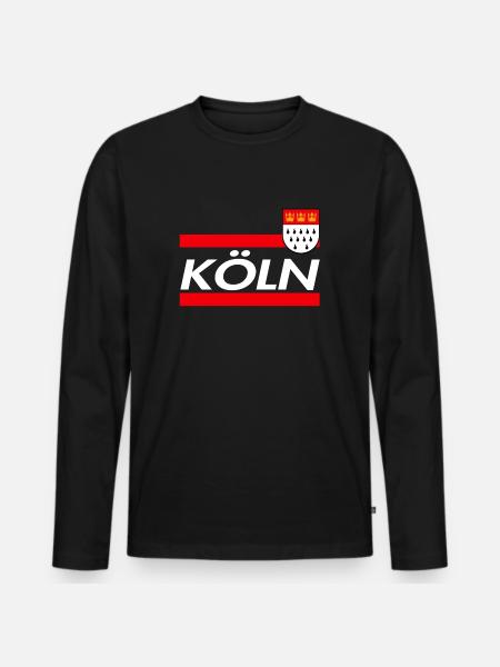 Cologne - Men's Premium Organic Long Sleeve Shirt - black