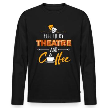 Théâtre Musical Théâtre musical Café - T-shirt manches longues Premium bio Homme - noir - Devant - Nico (187cm)