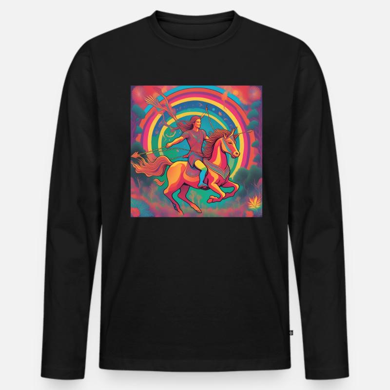 Jungfrau Juni Astro Geschenk - Männer Premium Bio Langarmshirt - Schwarz