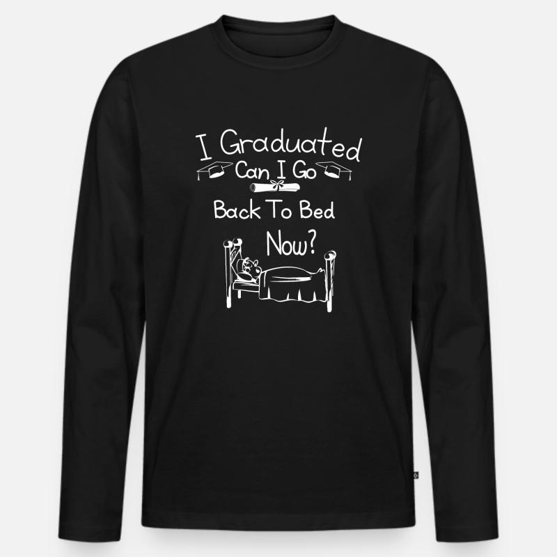 Absolvent - Männer Premium Bio Langarmshirt - Schwarz