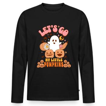 Teacher Halloween Preschool Kindergarten 1st Grade - Men's Premium Organic Long Sleeve Shirt - black - Front - Nico (187cm)