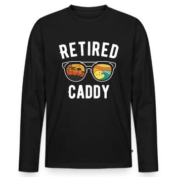 Conception de lunettes de soleil Retirement Beach Caddy - T-shirt manches longues Premium bio Homme - noir - Devant - Nico (187cm)