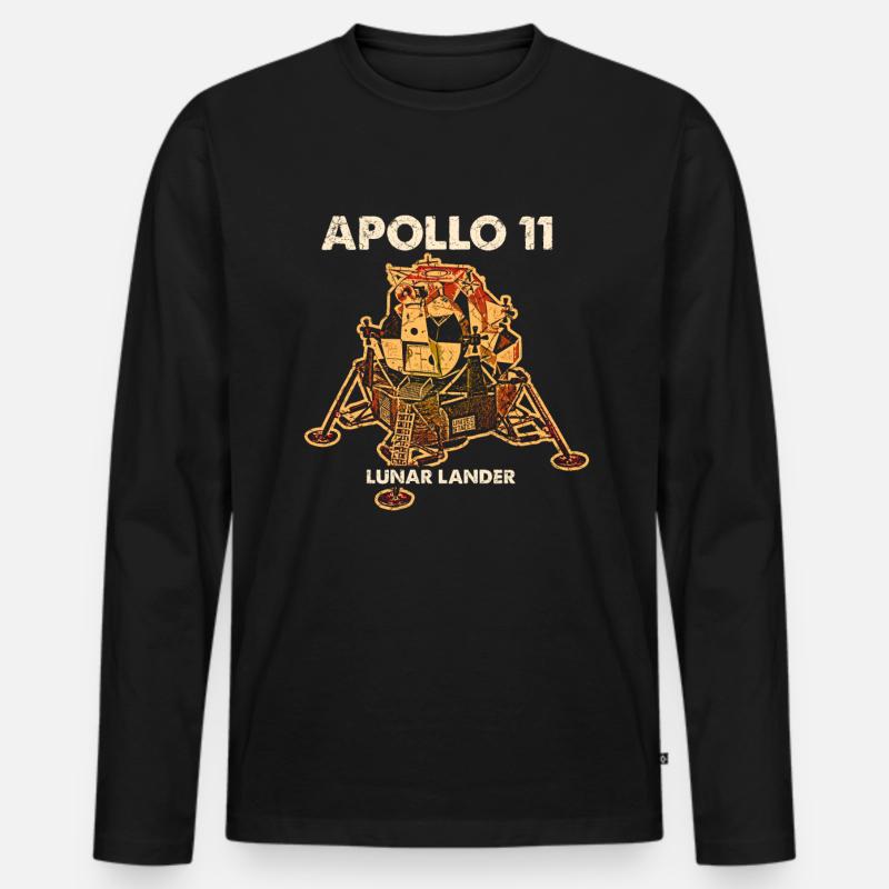 Apollo Lunar Module - Men's Premium Organic Long Sleeve Shirt - black