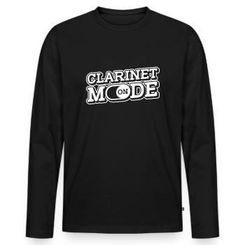 Spielmannszug Fanfarenzug Clarinette Musique de cuivres - T-shirt manches longues Premium bio Homme - noir - Devant - Nico (187cm)