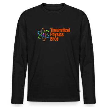 Physik Physiker - Männer Premium Bio Langarmshirt - Schwarz - Vorne - Nico (187cm)