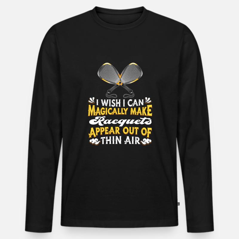 Squash - Männer Premium Bio Langarmshirt - Schwarz