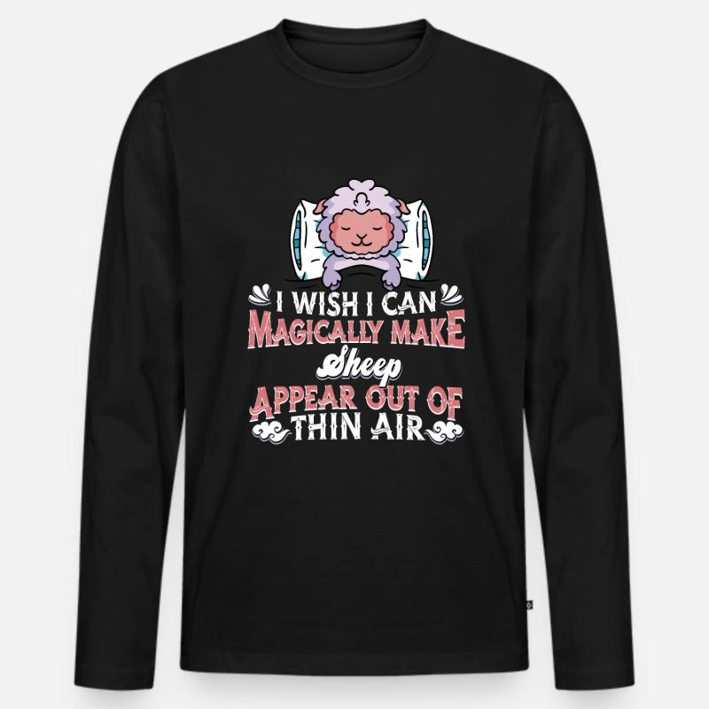 Schaf Schäfer - Männer Premium Bio Langarmshirt - Schwarz