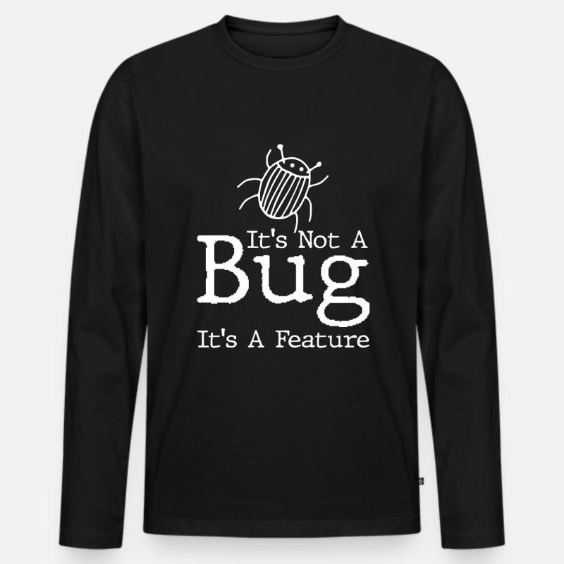 Programmer Coder Software Developer - Men's Premium Organic Long Sleeve Shirt - black