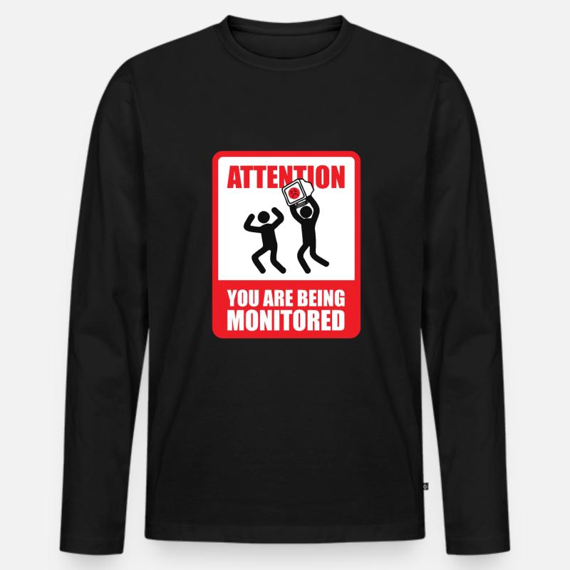 Programmer Coder Software Developer - Men's Premium Organic Long Sleeve Shirt - black