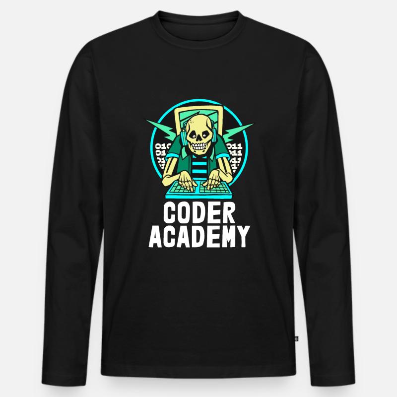 Programmierer Coder Software Entwickler - Männer Premium Bio Langarmshirt - Schwarz