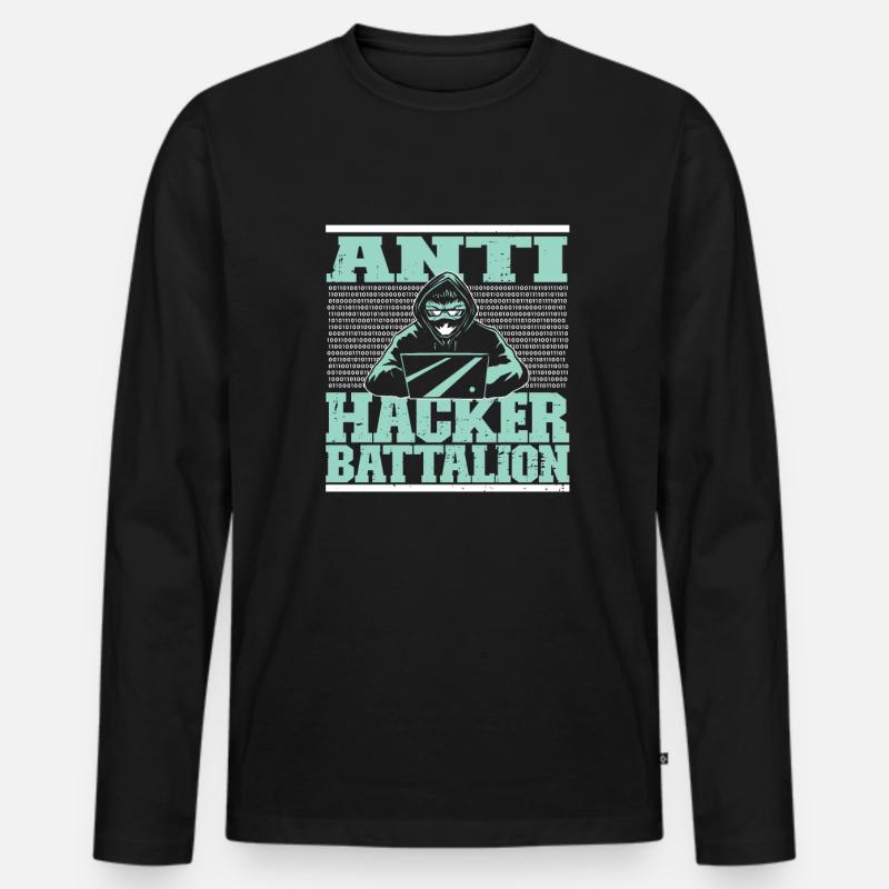 Programmierer Coder Software Entwickler - Männer Premium Bio Langarmshirt - Schwarz