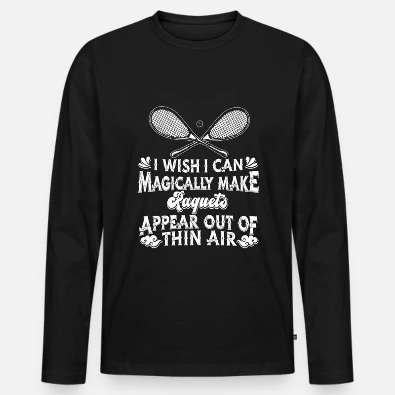 Squash - Männer Premium Bio Langarmshirt - Schwarz