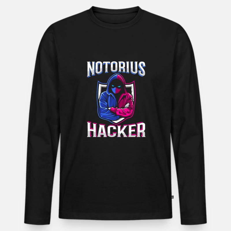 Programmierer Coder Software Entwickler - Männer Premium Bio Langarmshirt - Schwarz