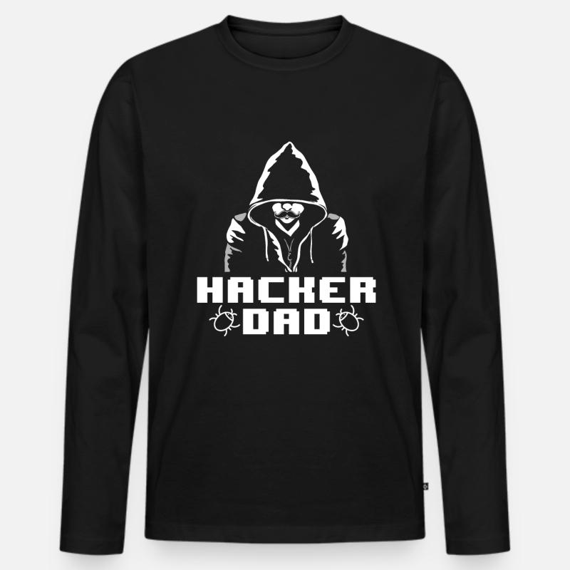 Programmer Coder Software Developer - Men's Premium Organic Long Sleeve Shirt - black