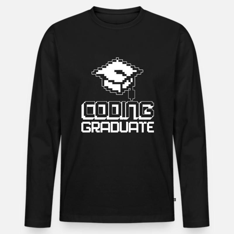 Programmierer Coder Software Entwickler - Männer Premium Bio Langarmshirt - Schwarz