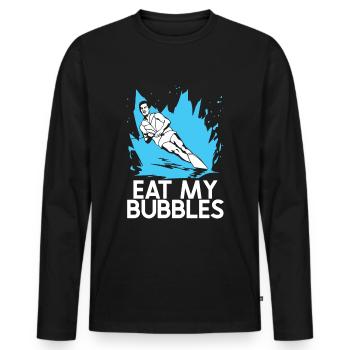 Wakeboarden Wakeboarding Wakeboard - Männer Premium Bio Langarmshirt - Schwarz - Vorne - Nico (187cm)