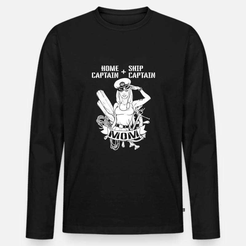 Seglen Segelboot Segler - Männer Premium Bio Langarmshirt - Schwarz