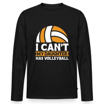 Volleyball Beach Volleyball - Men's Premium Organic Long Sleeve Shirt - black - Front - Nico (187cm)