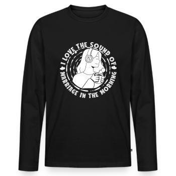 Tontechniker Sound Audio Engineer - Männer Premium Bio Langarmshirt - Schwarz - Vorne - Nico (187cm)