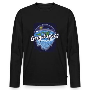 Physik Physiker - Männer Premium Bio Langarmshirt - Schwarz - Vorne - Nico (187cm)