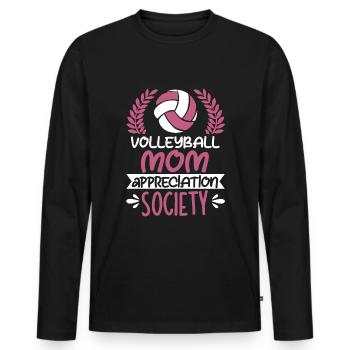 Volleyball Beach Volleyball - Men's Premium Organic Long Sleeve Shirt - black - Front - Nico (187cm)