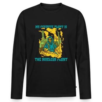 Physik Physiker - Männer Premium Bio Langarmshirt - Schwarz - Vorne - Nico (187cm)