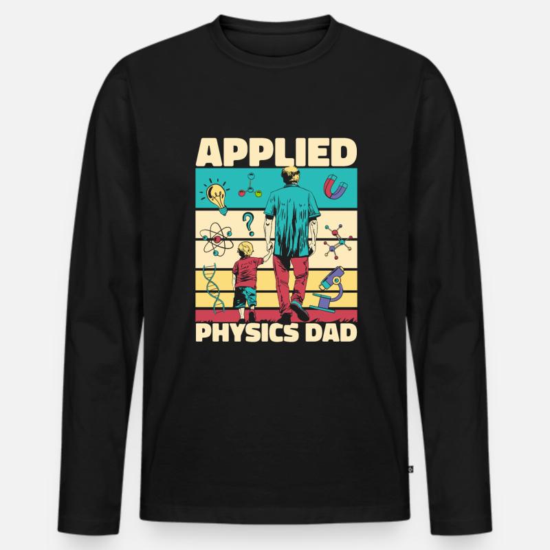 Physik Physiker - MĂ€nner Premium Bio Langarmshirt - Schwarz