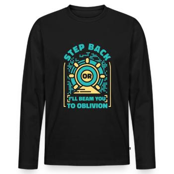 Physik Physiker - Männer Premium Bio Langarmshirt - Schwarz - Vorne - Nico (187cm)