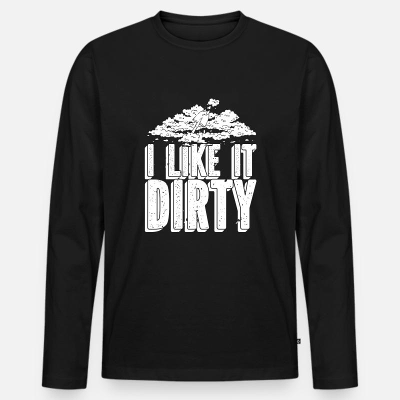 Schürfer - Männer Premium Bio Langarmshirt - Schwarz