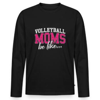 Volleyball Beach Volleyball - Men's Premium Organic Long Sleeve Shirt - black - Front - Nico (187cm)