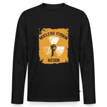 Physik Physiker - Männer Premium Bio Langarmshirt - Schwarz - Vorne - Nico (187cm)