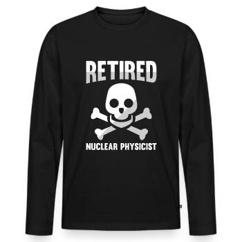 Physik Physiker - Männer Premium Bio Langarmshirt - Schwarz - Vorne - Nico (187cm)