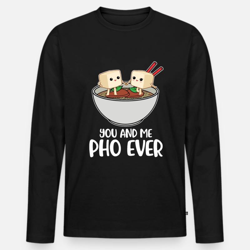 Pho Ever Pho Geschenk - Männer Premium Bio Langarmshirt - Schwarz