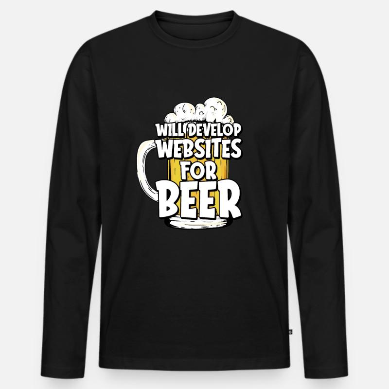 Web Developer Web Developer Web Developer Men's Premium Organic Long Sleeve Shirt